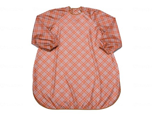 Special clothing Meal apron (super water repellent) with sleeves Orange check