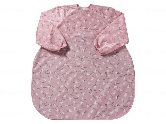 Special clothing Meal apron (super water repellent) with sleeves Japanese pattern rabbit Sakura