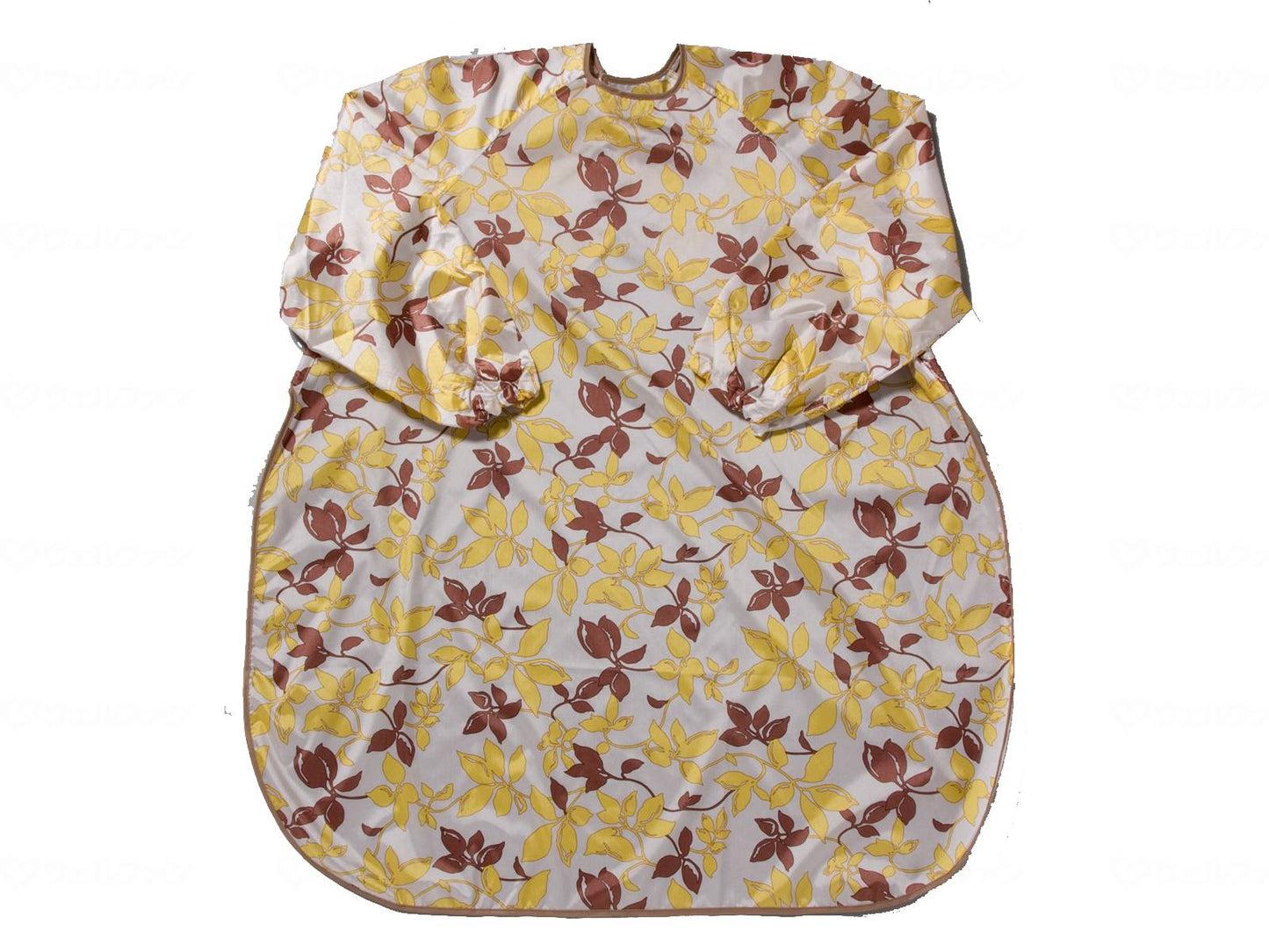 Special clothing Meal apron (super water repellent) with sleeves Leafy yellow