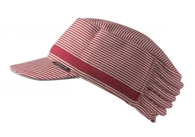 特殊衣料abonet+JARI ｷｬｯﾌﾟｽﾄﾗｲﾌﾟ ﾚｯﾄﾞ ﾌﾘｰ