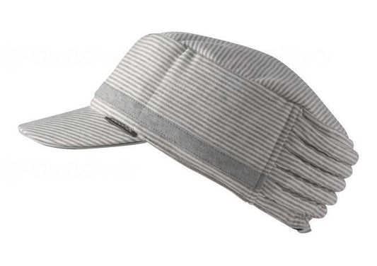 特殊衣料abonet+JARI ｷｬｯﾌﾟｽﾄﾗｲﾌﾟ ｸﾞﾚｰ ﾌﾘｰ