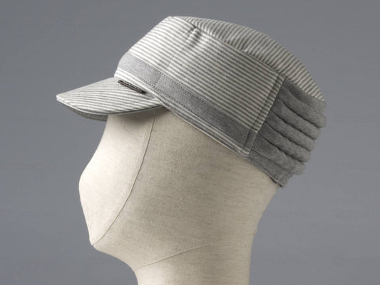 特殊衣料abonet+JARI ｷｬｯﾌﾟｽﾄﾗｲﾌﾟ ｸﾞﾚｰ S