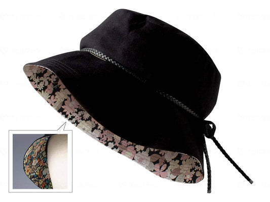 特殊衣料ａｂｏｎｅｔ+ＪＡRＩﾊｯﾄﾌﾗﾜｰ ﾌﾞﾗｯｸ ﾌﾘｰ