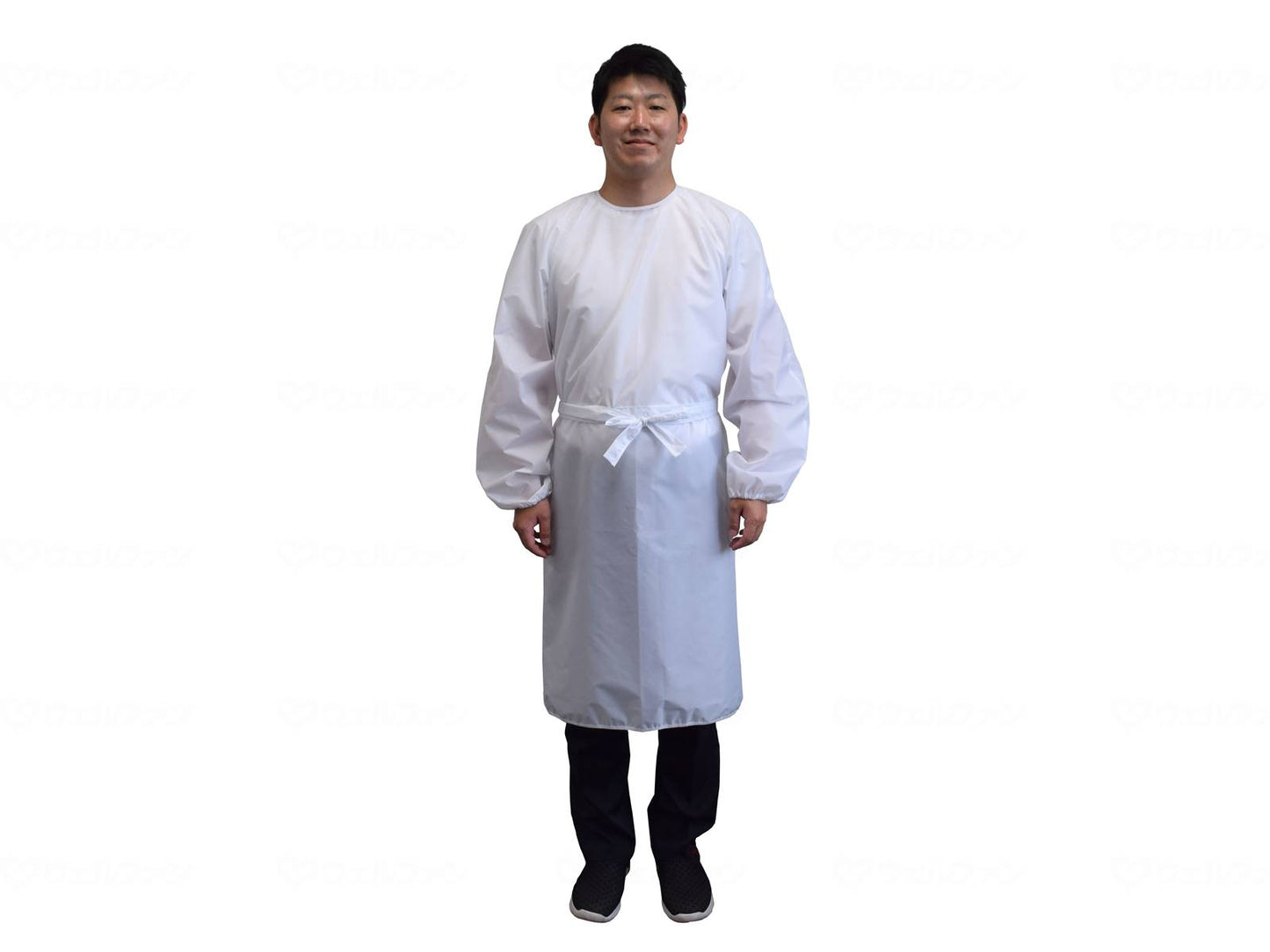 Special clothing washable protective gown, white, L-LL