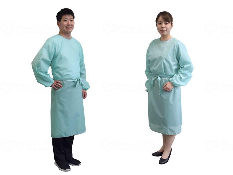 Special clothing washable protective gown, white, L-LL