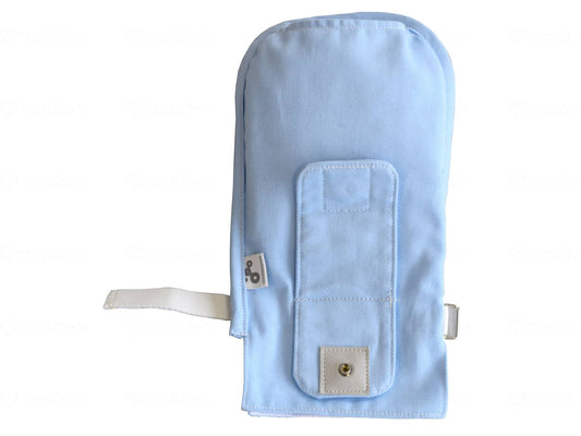 特殊衣料まもっ手 無地 指先ｵｰﾌﾟﾝ(ｽﾄﾛｰﾋﾞｰｽﾞ) ﾌﾞﾙｰ ﾌﾘｰ