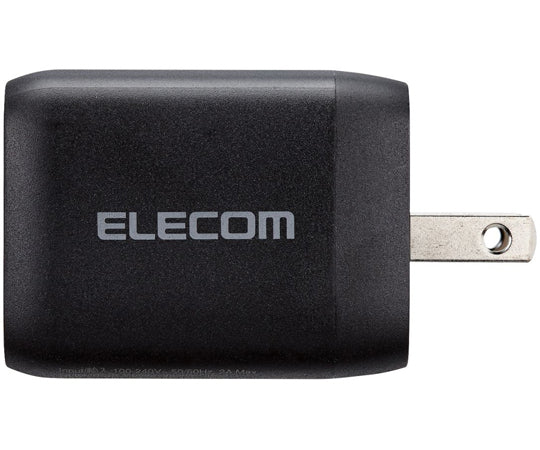 AC adapter for laptops, USB charger, USB Power Delivery compatible, PPS compatible, 65W, USB-C2 port, USB-A1 port, swing plug, black, ACDC-PD4465BK, 1 piece