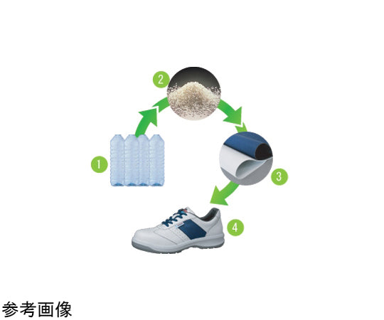 JSAA A종 인정 고기능 입체 성형 세프티 스니커 G3595 화이트 23.0 cm G3595-W-23.0 1 다리