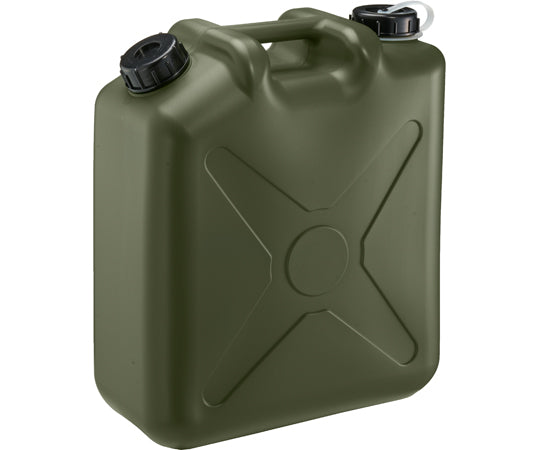 Flat can, double-ended, 20L, no nozzle, moss green, 0207MG, 1 piece