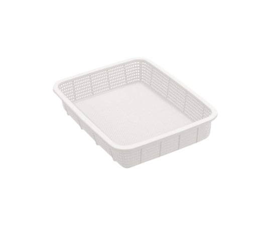 抗菌角カゴ浅型 小 ナチュラル　KK543N 1個