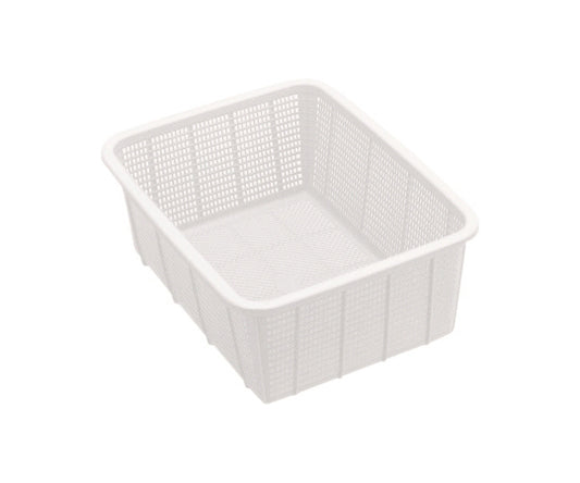 抗菌角カゴ深型 小 ナチュラル　KK546N 1個