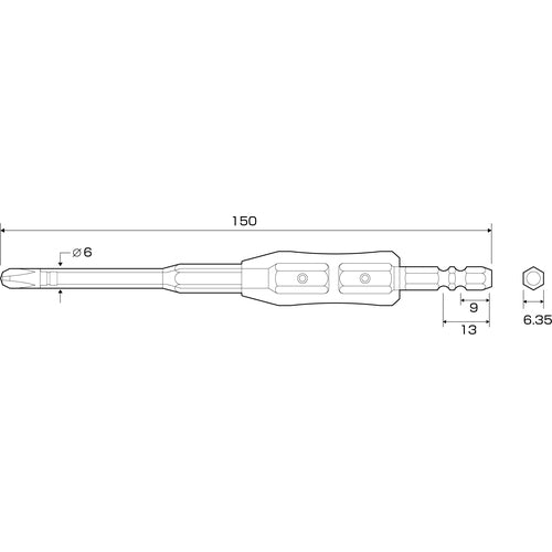 아넥스 절연 비트 1개 세트 +3×150 AZM-3150 1개
