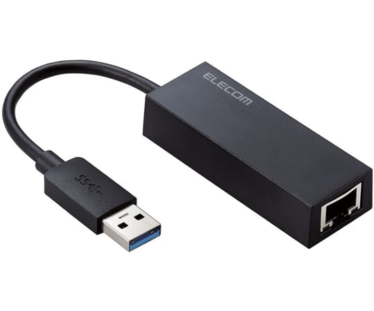有線LANアダプタ Giga対応 USB 5Gbps Type-A ブラック　EDC-GUA3V2-B 1個