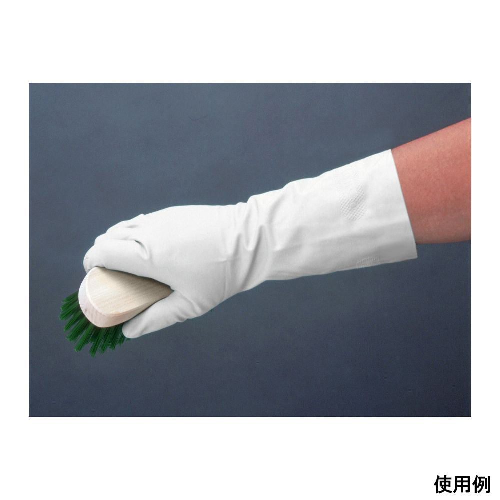 Simple packaging Nitrile rubber gloves, thin, L, white, 10 pairs x 24 bags, LW, 1 set (10 pairs x 24 bags)
