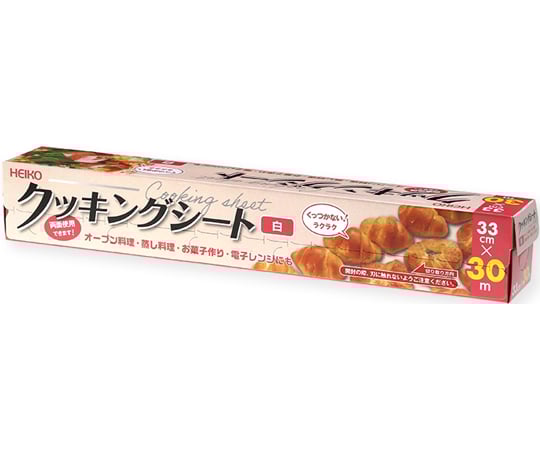 Cooking sheet 33cm x 30m, white, plain, 003700301, 1 roll