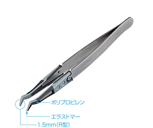 ESDソフトチップピンセット　P-642-J 1個
