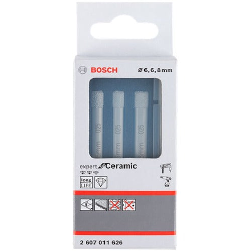Bosch Diamond Drill Bit for Porcelain Tile (for Rotation Only) Set of 3 2607011626 1 PK