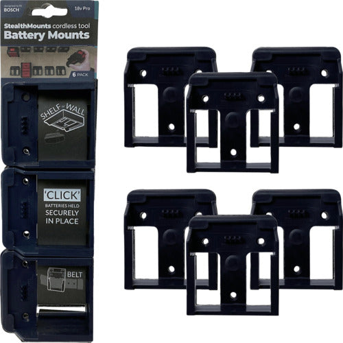 스텔스 마운트 배터리 마운트 보쉬 18V용(6개들이) 블루 BM-BO18-BLU-6 1개