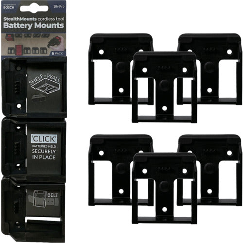 스텔스 마운트 배터리 마운트 보쉬 18V용(6개들이) 블랙 BM-BO18-6 1개