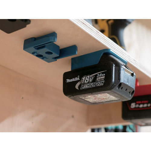 ステルスマウント　バッテリーマウントマキタ１８Ｖ用（６個入り）ブルー　BM-MK18-BLU-6　1 個