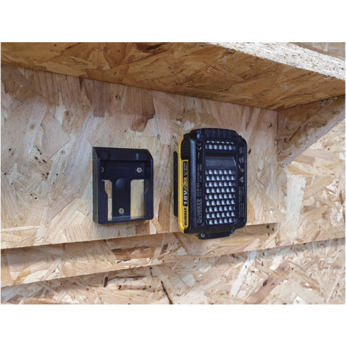 Stealth Mount Battery Mount for DeWalt XR20V (Pack of 6) Black BM-DW20-6 1 piece