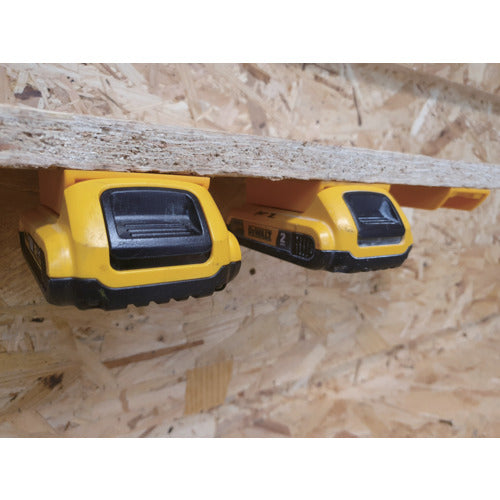 Stealth Mount Battery Mount for DeWalt XR20V (Pack of 6) Yellow BM-DW20-YLW-6 1 piece