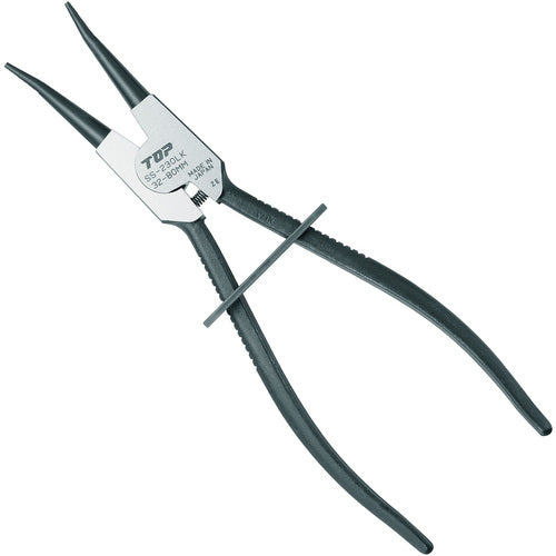 ＴＯＰ　ロック式スナップリングプライヤ軸用　ロック式スナップリングプライヤ　軸用直爪　２３０ｍｍ　使用範囲３２〜８０ｍｍ　SS-230LK　1 丁