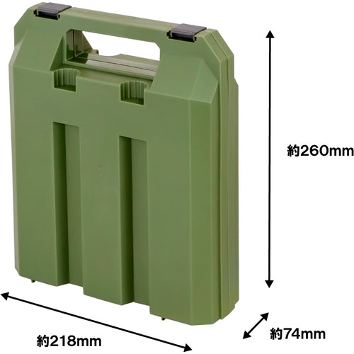 不動技研　カセットボンベ収納ケース　３本用　オリーブ　ＯＬ　017679　1 個