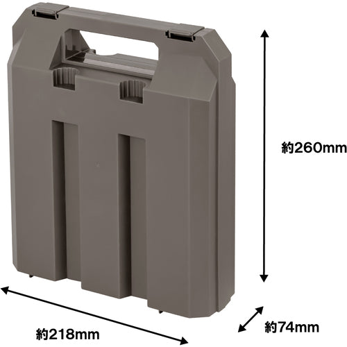 不動技研　カセットボンベ収納ケース　３本用　グレー　ＧＲ　017662　1 個