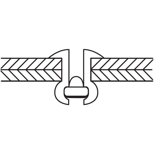 새우 블라인드 리벳(알루미늄/스틸제) 8-12(250개입) 상자입 NSA812A 1 상자