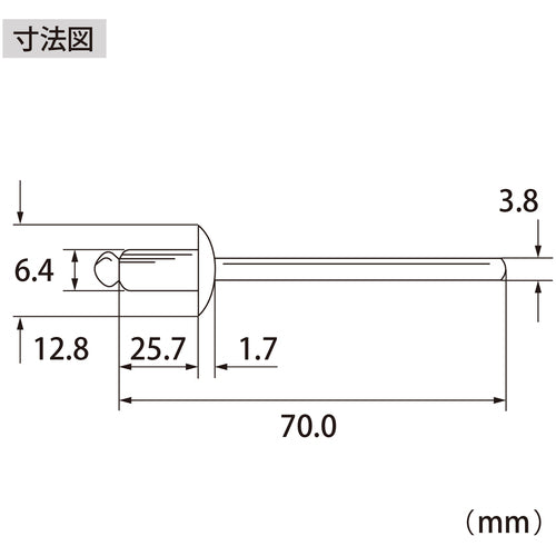 새우 블라인드 리벳(알루미늄/스틸제) 8-12(250개입) 상자입 NSA812A 1 상자