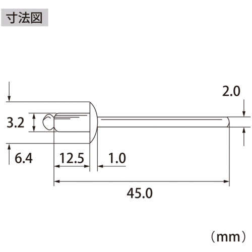 새우 블라인드 리벳(스테인리스/스테인리스제) 4-5(1000개입) 상자입 NST45A 1 상자