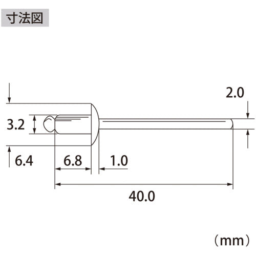 새우 블라인드 리벳(스테인리스/스테인리스제) 4-2(1000개입) 상자입 NST42A 1 상자
