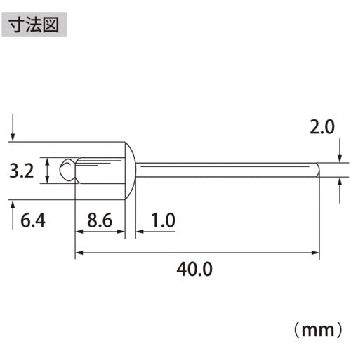 새우 블라인드 리벳(스테인리스/스테인리스제) 4-3(1000개입) 상자입 NST43A 1 상자