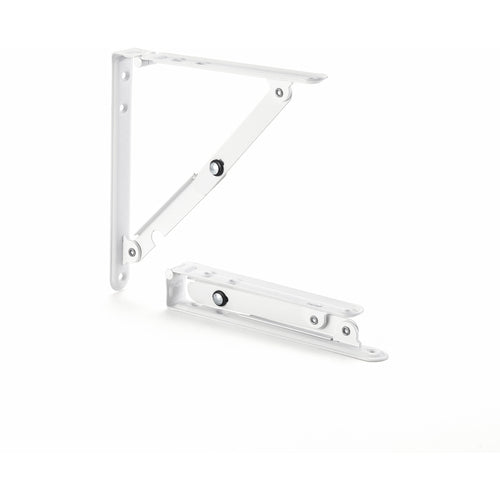 TANER 접이식 선반 받침 200mm 화이트 FB200W 1개