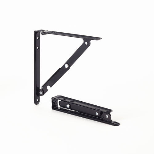 TANER 접이식 선반 받침 200mm 블랙 FB200B 1개