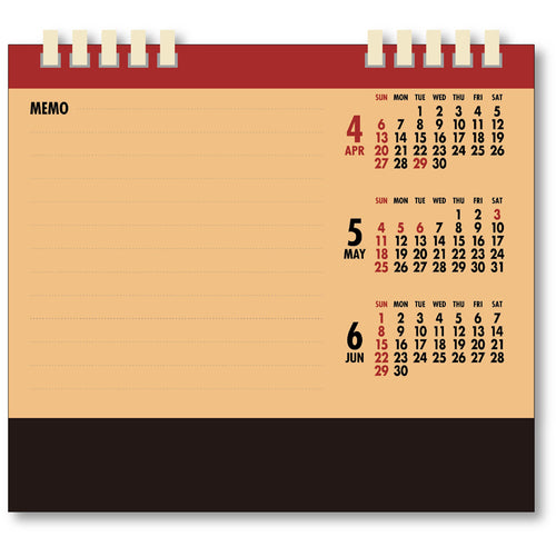 King Corp Desk Calendar Craft Schedule KC10011_2025 1 pc