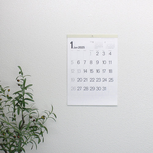 キングコーポ　カレンダー　モノトーン文字Ｂ３　KC20010_2025　1 冊
