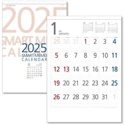 King Corp Calendar Smart Memo A2 KC20007_2025 1 pc