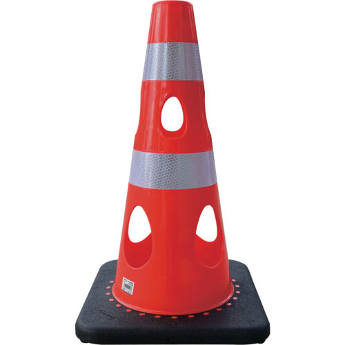 CAR-BOY Perforated Cone 450 Reflective White Red CHR-450RE 1 piece