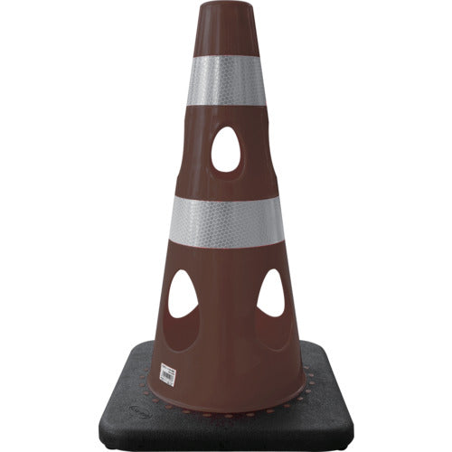 CAR-BOY Perforated Cone 450 Reflective White Brown CHR-450BR 1 piece