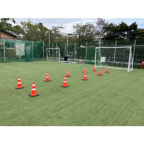 CAR-BOY Perforated Cone 450 Reflective White Green Yellow CHR-450GY 1 piece