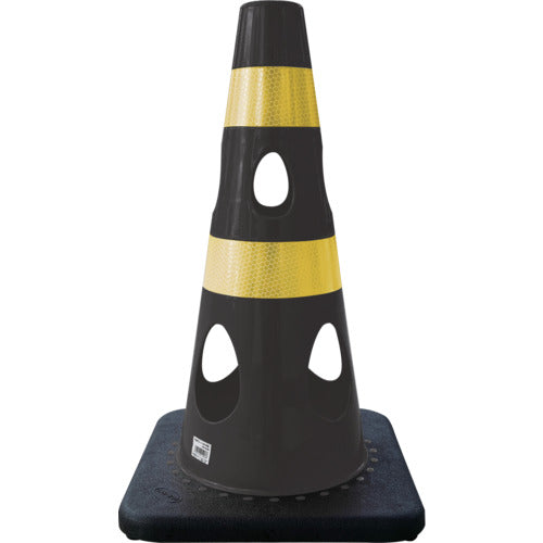 CAR-BOY 천공 콘 450 반사 옐로우 블랙 CHR-450BK 1개