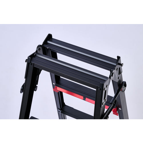 ハセガワ　脚部伸縮脚立　シャガマン　ブラック　７段　RYRB-21　1 台