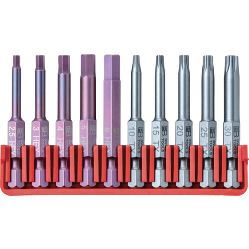 PB Swiss Tools E6-704 Bit Block Set E6.704CN 10 S