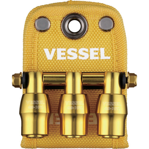 ＶＥＳＳＥＬ　限定クイックキャッチャー３連ホルダー黄　QB-10B3YY　1 個