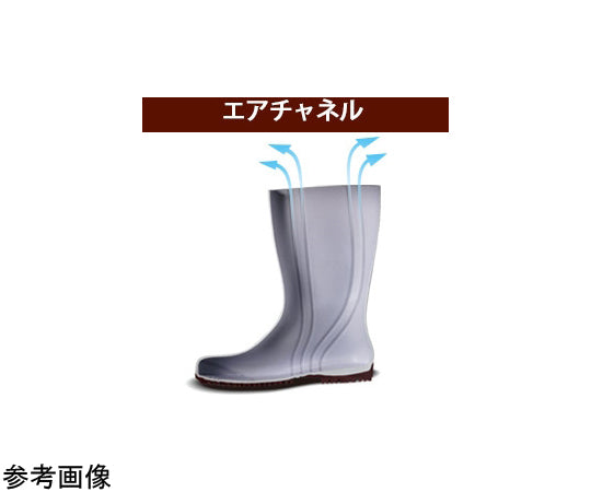 JIS 규격 인정 안전 장화 NW1000 슈퍼 블랙 27.0cm NW1000SP-BK-27.0 1 다리