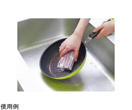 ［受注停止］スコッチ・ブライト™抗菌ネットスポンジたわしアルミ蒸着ネットNT-02K グリーン／ピンク　NT-02K 1個