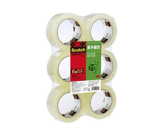 スコッチ®透明梱包用テープ315-6P 透明 重量物用 48mm×50m 6巻　315-6P 1パック(6巻入)