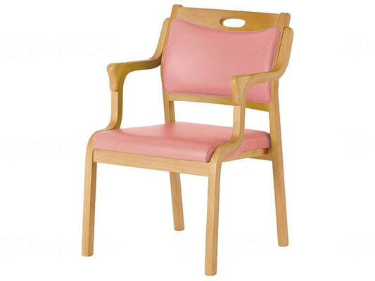Glory Plan Stacking Chair Care-111-AC Pink (Light Brown)